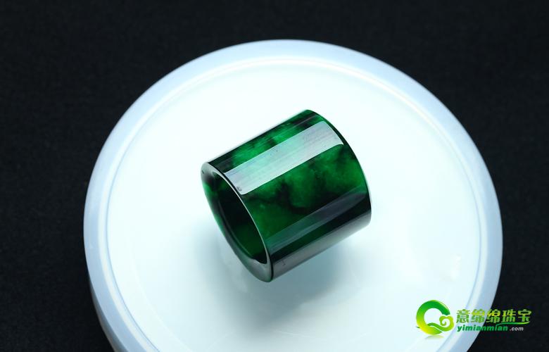 老坑冰种天然满绿翡翠a货玉路路亨通吊坠-扳指 - 翡翠鉴赏-意绵绵珠宝-专业翡翠鉴定,翡翠销售批发的第一翡翠品牌