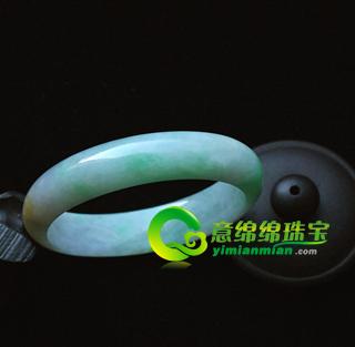 三彩翡翠玉手镯-千娇百媚53