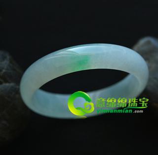 缅甸老坑冰种天然绿翡翠A货玉手镯59.3内径