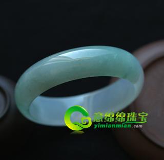 老坑冰种天然翡翠A货玉手镯58.6内径加宽厚