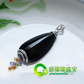 缅甸老坑玻璃种满绿墨翠天然翡翠A货玉挂件