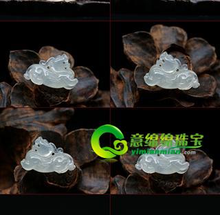 老坑冰玻璃种天然A货翡翠玉貔貅吊坠（特惠）