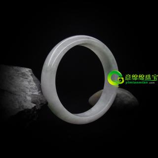 春暖花开缅甸天然翡翠A货玉手镯内径57MM