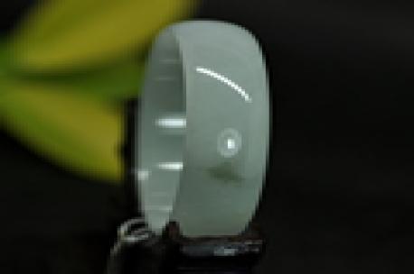紫斗芳菲缅甸天然翡翠A货圆形玉手镯内径52MM （特）