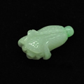 春意眼前缅甸天然翡翠白菜挂件