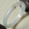 流雪飞花缅甸老坑天然翡翠贵妃玉手镯A货57mm