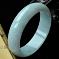 千娇百媚缅甸翡翠冰糯种圆形手镯57.5mm