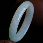 美撼凡尘缅甸老坑翡翠A货圆形玉手镯 内径53MM