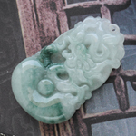 大展宏图缅甸天然翡翠生肖龙挂件