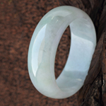 素雅怡然缅甸天然糯种翡翠手镯 内径55.5MM