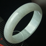 缅甸天然翡翠A货冰糯种翡翠手镯 内径57.1mm