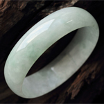 春雪满庭缅甸老坑冰糯种翡翠手镯 内径52MM