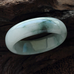 天然缅甸老坑A货翡翠手镯 贵妃镯 内径53mm