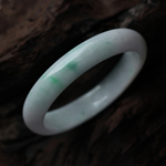 一念散天涯天然缅甸糯种A货翡翠手镯 内径59mm