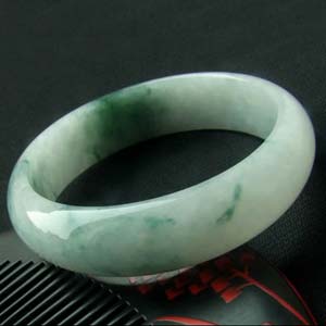 惠心纨质天然缅甸A货翡翠老坑冰糯种飘花手镯